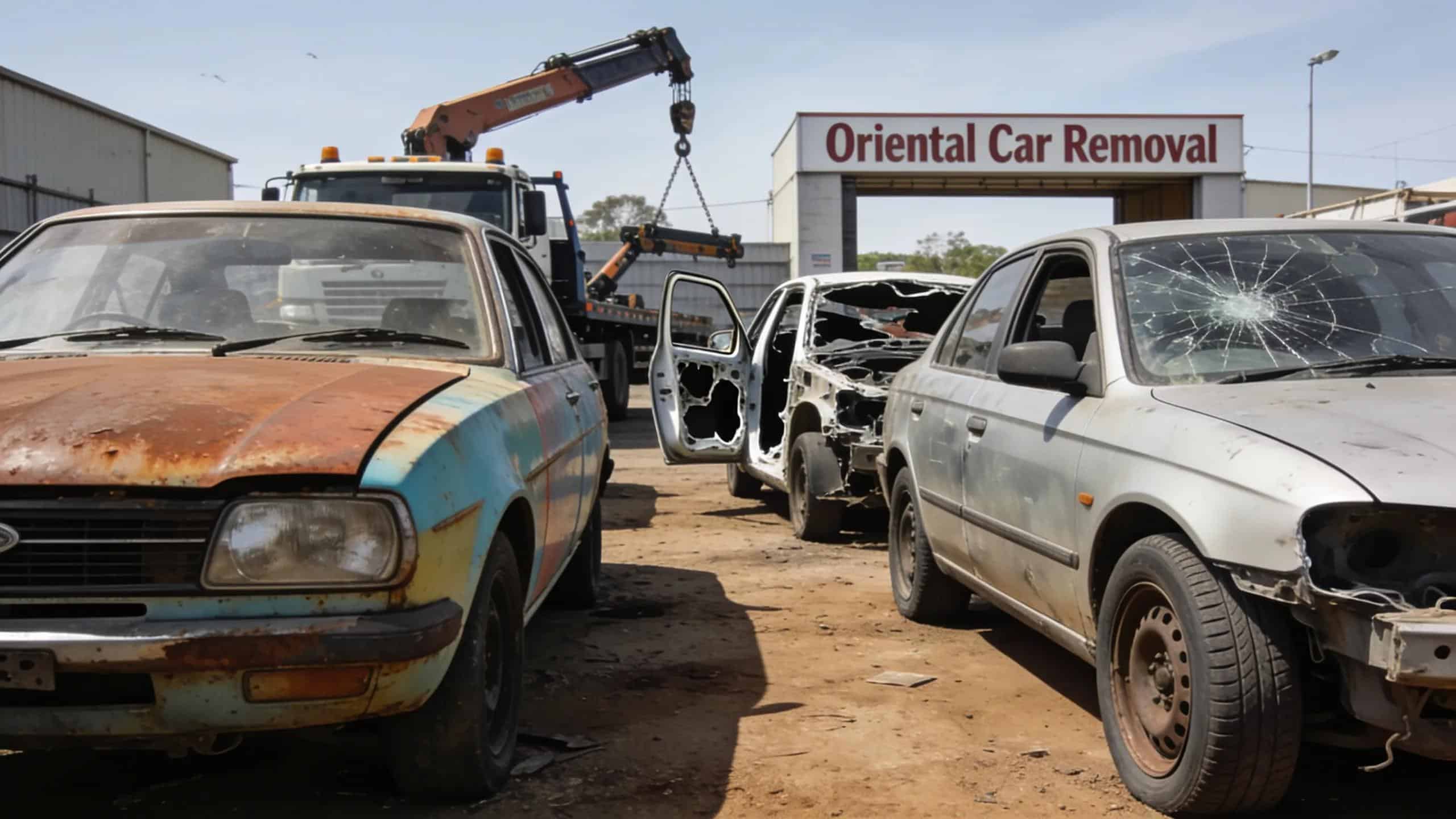 Diverse vehicle types accepted by Oriental Car Removal in Perth, including old, scrap, and unwanted cars