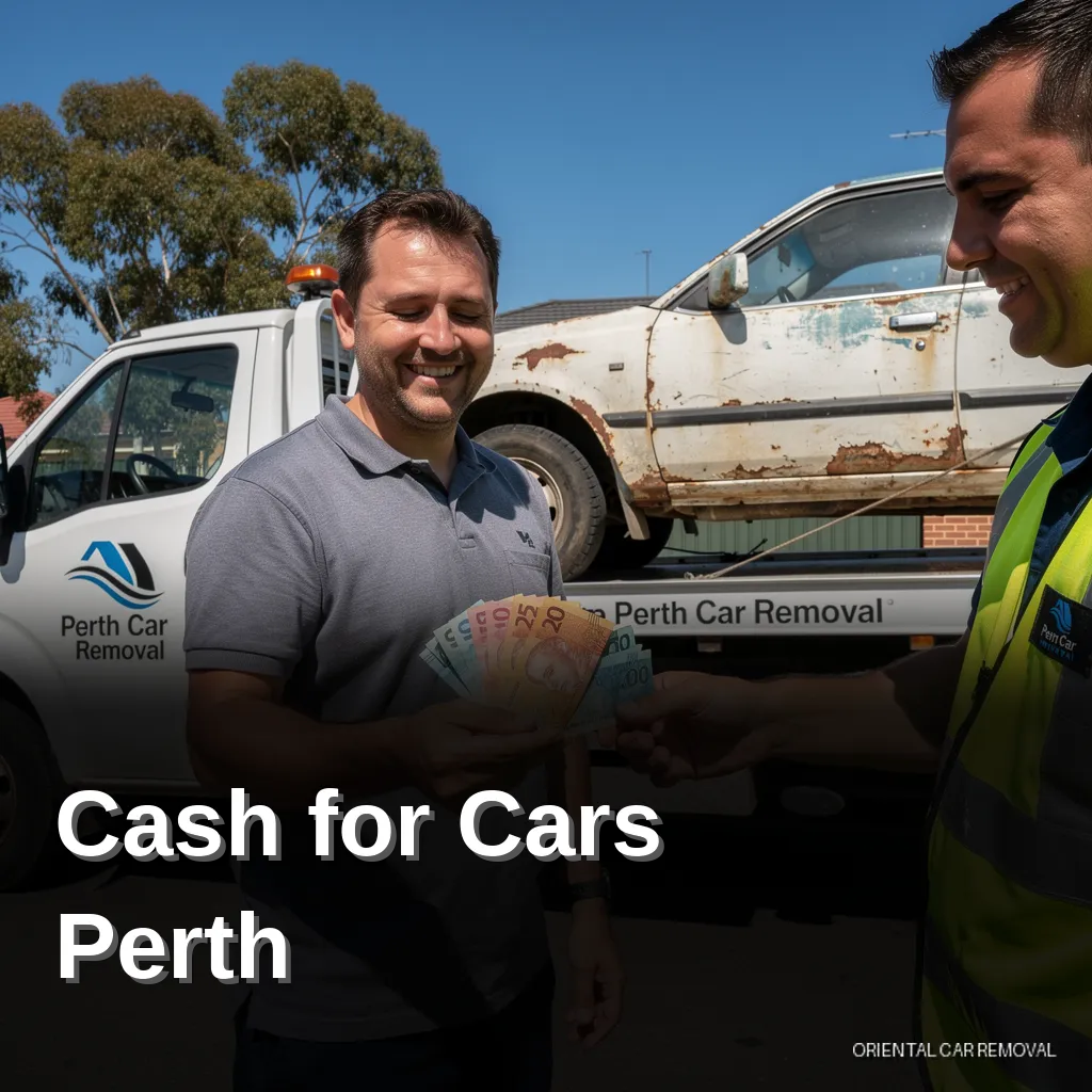 Cash for cars service in Perth, highlighting a satisfied vehicle owner receiving payment for their