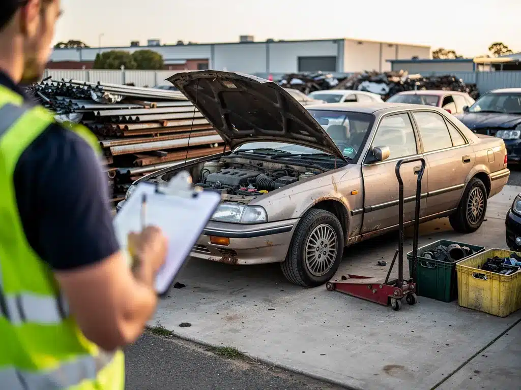 How are cash offers calculated for scrap and junk cars in Perth